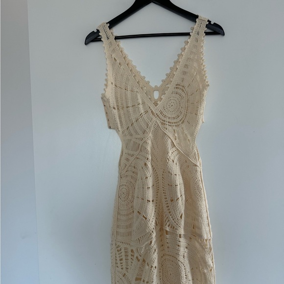Commense Crochet Ripple Cover Up Cutout Dress - Picture 7 of 8